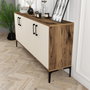 Hanah Home Kiev 160 Nogal y Crema